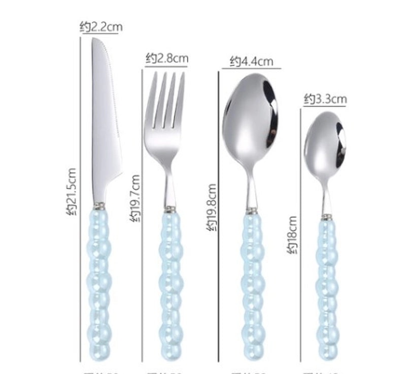Baroque Style Solid Color Stainless Steel Cutlery Single Piece|Kitchen & Dining Tableware