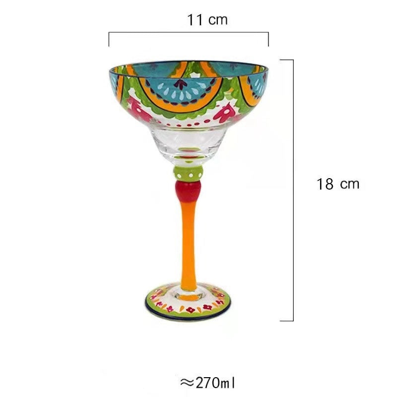 Elegant Casual Fruit Crystal Wine Glass - Single Piece|Home & Kitchen Tableware