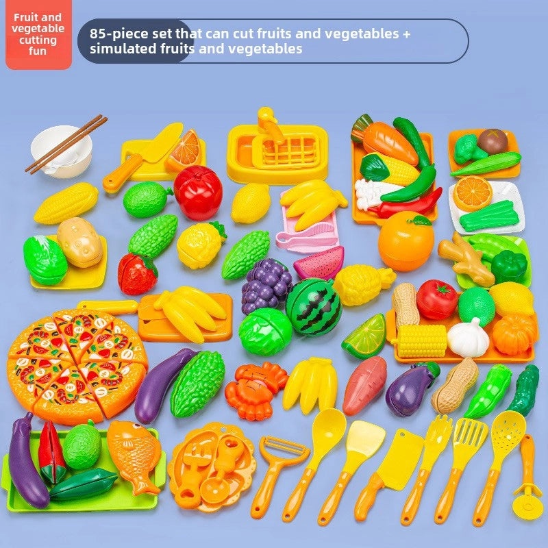 儿童厨房玩具海鲜水果蔬菜烧烤火锅仿真食品套装|儿童玩具