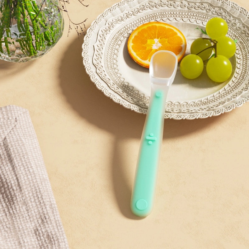 Silicone Baby Feeding Spoon Soft Infant Supplement Food Spoon Water Spoon Toddler Tableware Training Utensil|Baby Feeding Accessories