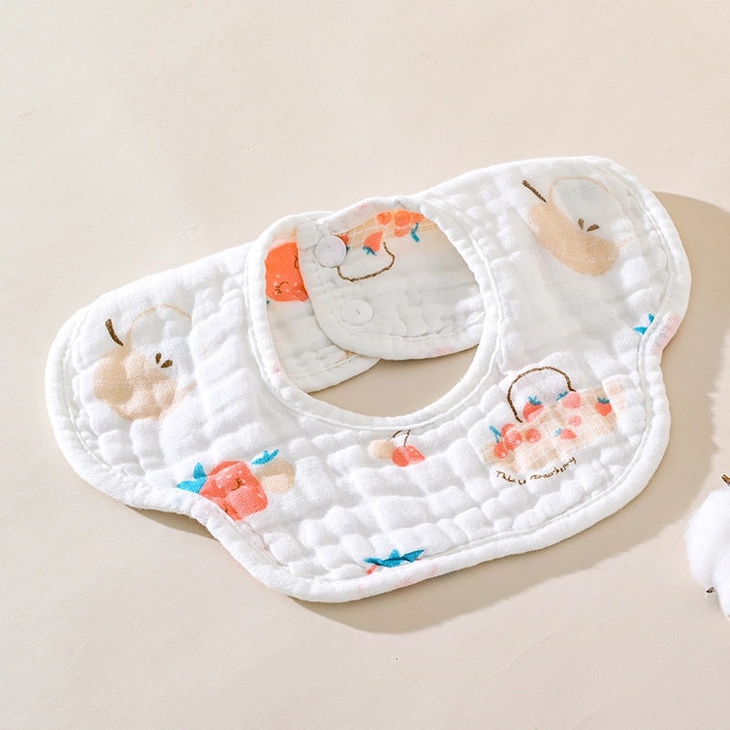 Adorable Cartoon Bear & Elephant Cotton Burp Cloths for Babies|Baby Accessories