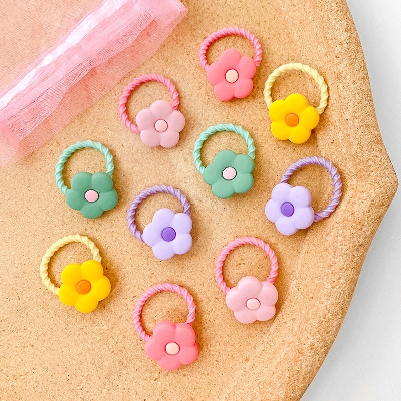 Gentle Baby Hair Bands, Soft Rubber Hair Ties for Kids, Non-Damaging Korean Style Hair Accessories|Childrens Hair Accessories