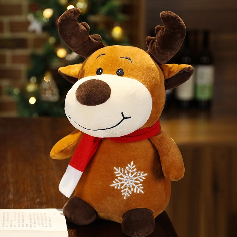 Christmas Plush Toys Santa Claus Snowman Elk Stuffed Animals Soft PP Cotton Gifts|Holiday Plush Toys