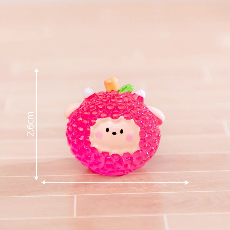 Fluorescent Micro Zodiac Fruit DIY Decorations Cute Small Ornaments for Car and Desktop | Home Decor Accessories