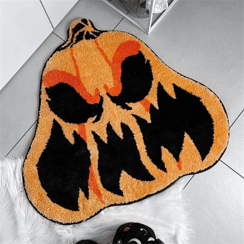 Halloween Retro Striped Polyester Floor Mat for Bedroom Living Room | Home Decor & Bedding