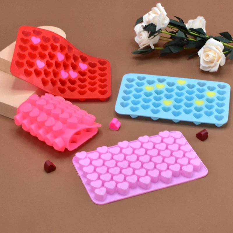 55 Cavity Love Chocolate Silicone Mold for DIY Baking Mini Jelly Pudding Biscuit Molds|Kitchen Baking Tools