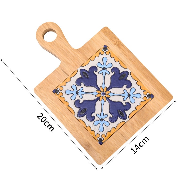 Stylish Geometric Wooden Placemat Single Piece|Home & Kitchen Accessories