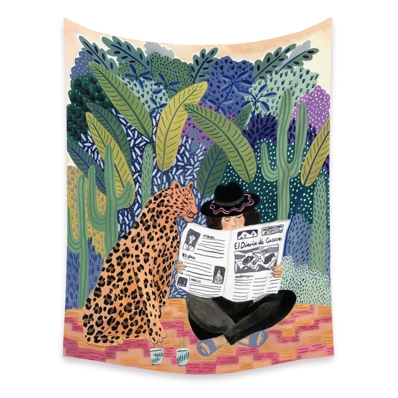 Stylish Comic Art Tapestry Wall Hanging Background Cloth | Home Decor & Wall Art