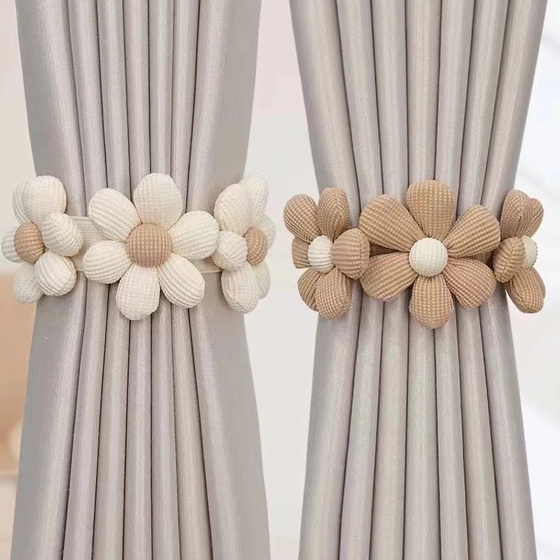 Modern Simple Hemp Rope Curtain Tiebacks with Magnetic Buckle | Home Decor Accessories