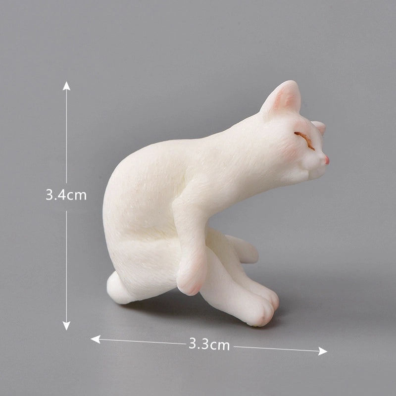 Adorable Cat Resin Figurines Decorative Home Accents|Home Decor