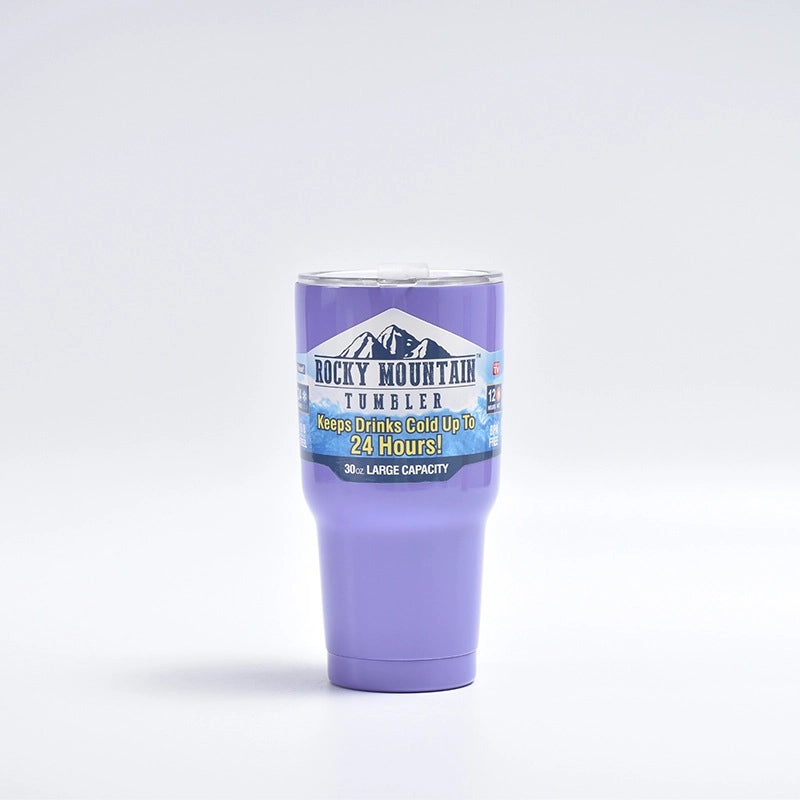 Stylish Solid Color Stainless Steel Water Bottle for Casual Vacation Use | Travel & Outdoor Accessories