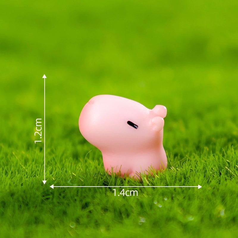 Cute Animal Resin Ornaments Cartoon Style Decorative Figurines for Home Decor|Home Decor & Ornaments