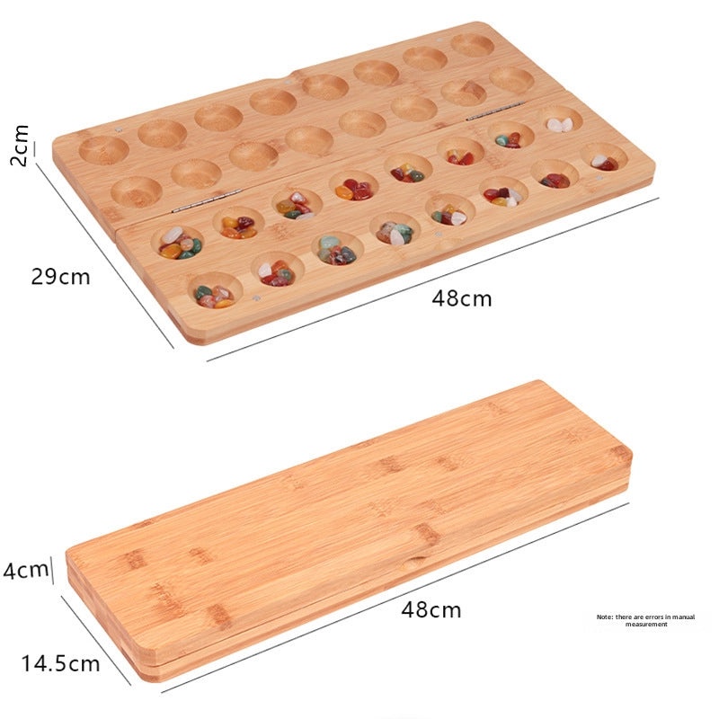 Solid Wood African Chess & Mancala Puzzle Game for Kids | Toys & Games