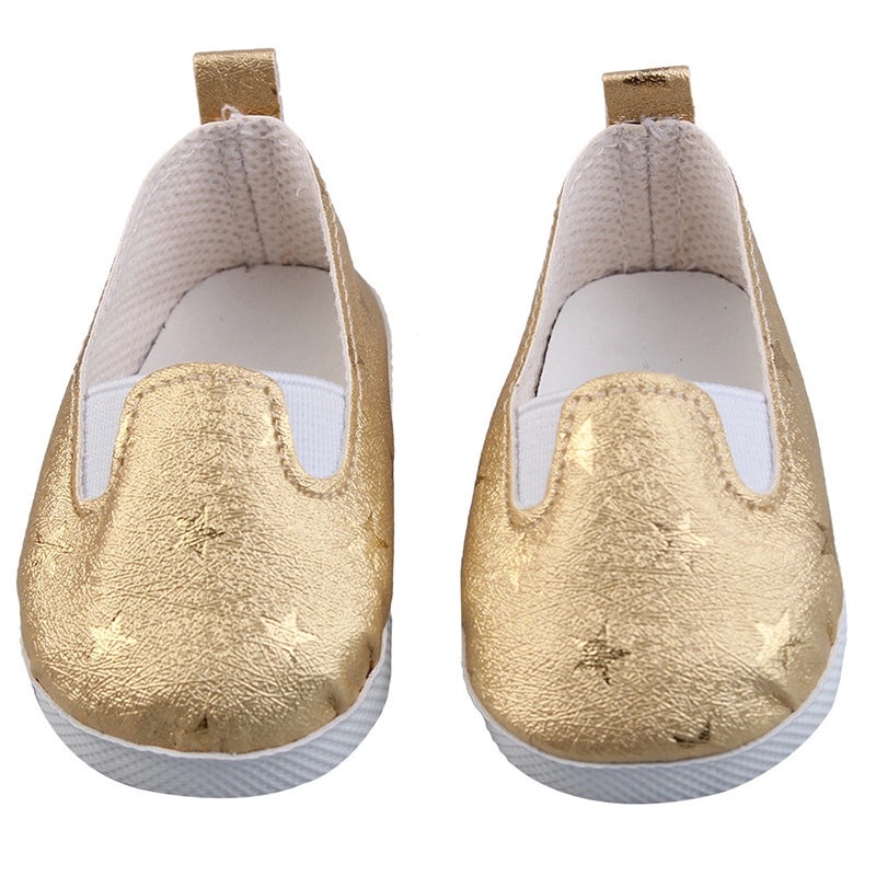 18 Inch Doll Canvas Shoes with Five-pointed Star | Doll Accessories