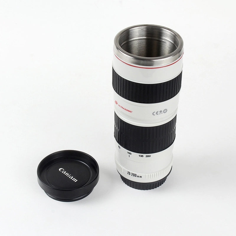 Casual SLR Lens Stainless Steel Travel Mug ABS Material | Drinkware & Mugs
