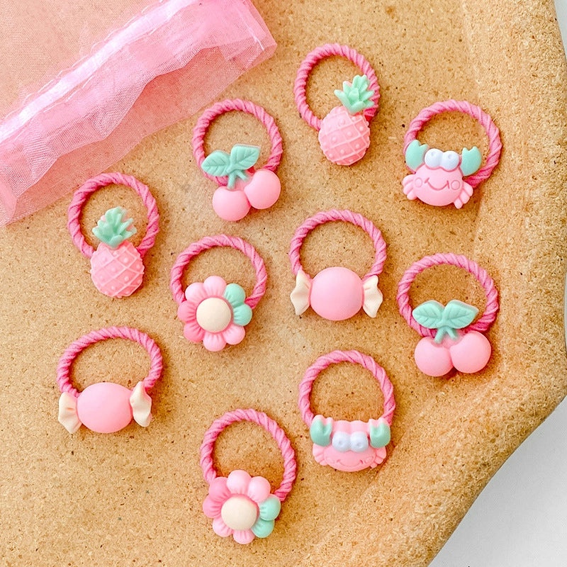 Gentle Baby Hair Bands, Soft Rubber Hair Ties for Kids, Non-Damaging Korean Style Hair Accessories|Childrens Hair Accessories