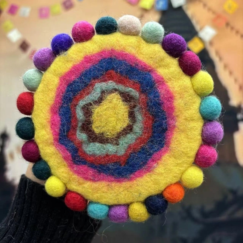 Adorable Multicolor Wool Felt Accessory 1 Piece | Handmade Jewelry Accessories