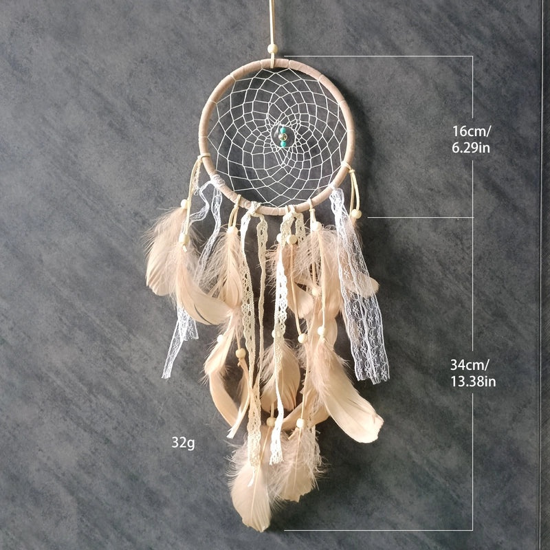 Goose Feather Floating Lace Dream Catcher Handmade Creative Home Hanging Decoration|Home Decor