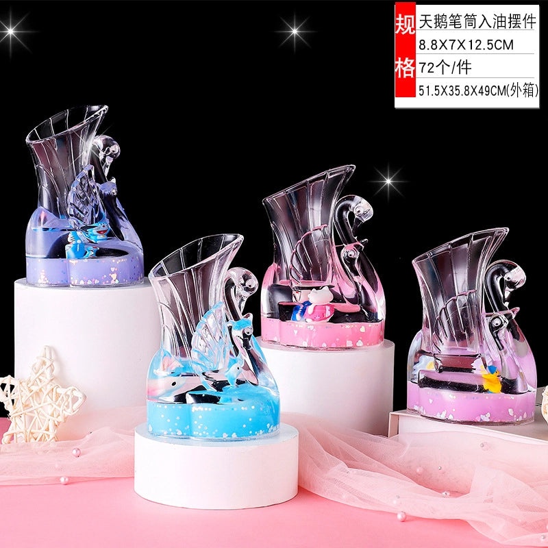 Creative Cartoon Liquid Oil Drop Ornament Transparent Acrylic Pressure Relief Craft|Home Decor Gifts