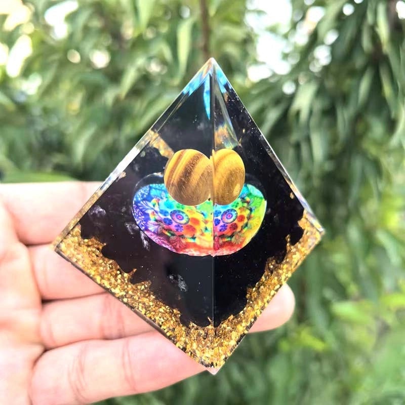 Casual Pyramid Resin Decorative Figurines Modern Home Decor Accents|Home Decor