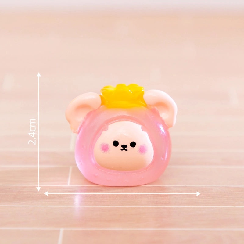 Fluorescent Micro Zodiac Fruit DIY Decorations Cute Small Ornaments for Car and Desktop | Home Decor Accessories