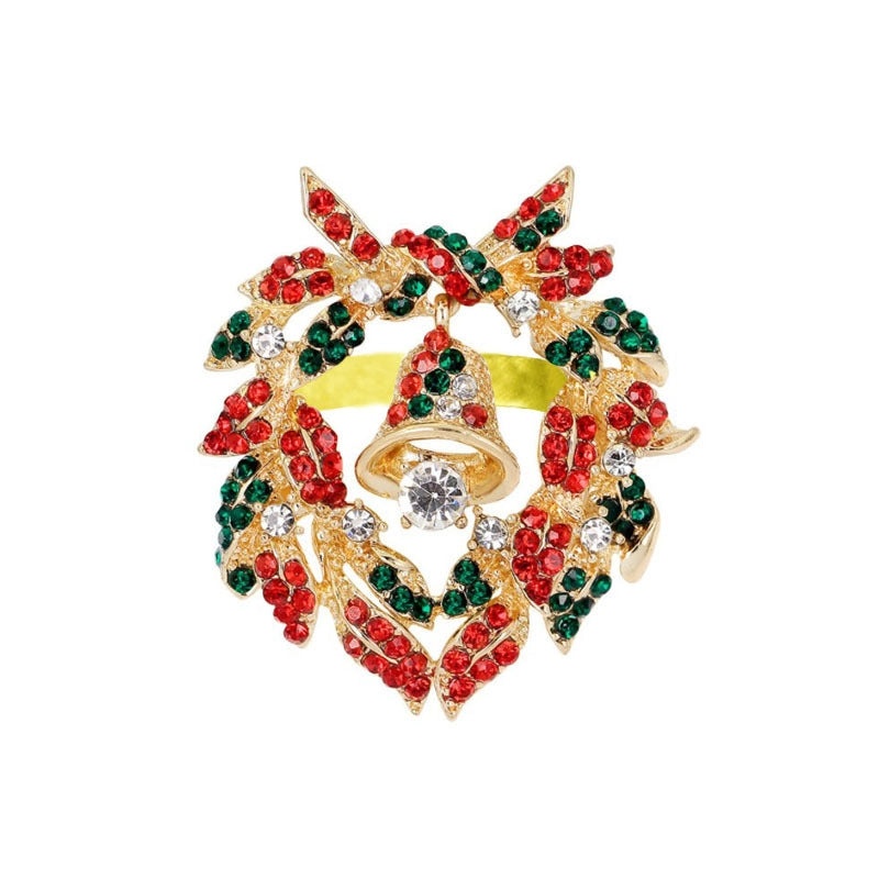 Christmas Cartoon Santa Claus Alloy Napkin Ring Casual Elegant Holiday Table Decor | Holiday Tableware