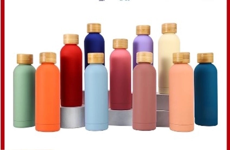 Stainless Steel Insulated Thermos Mug - Casual Solid Color Design | Drinkware & Tumblers