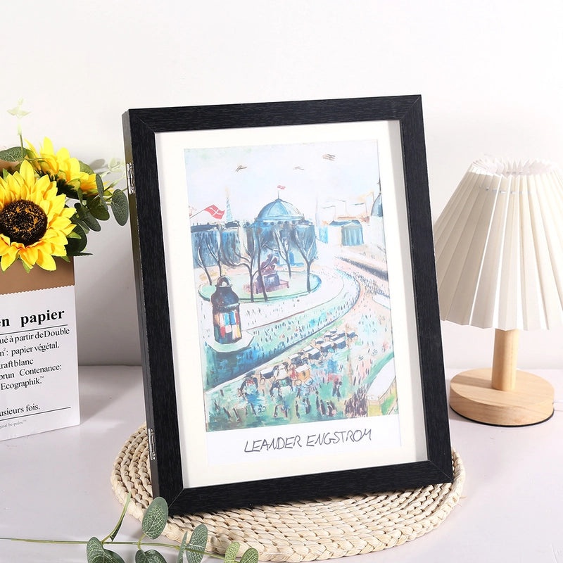 Wooden Magnetic Flip Photo Frame with Storage for Kids' Art and Pictures | Photo Frames & Displays