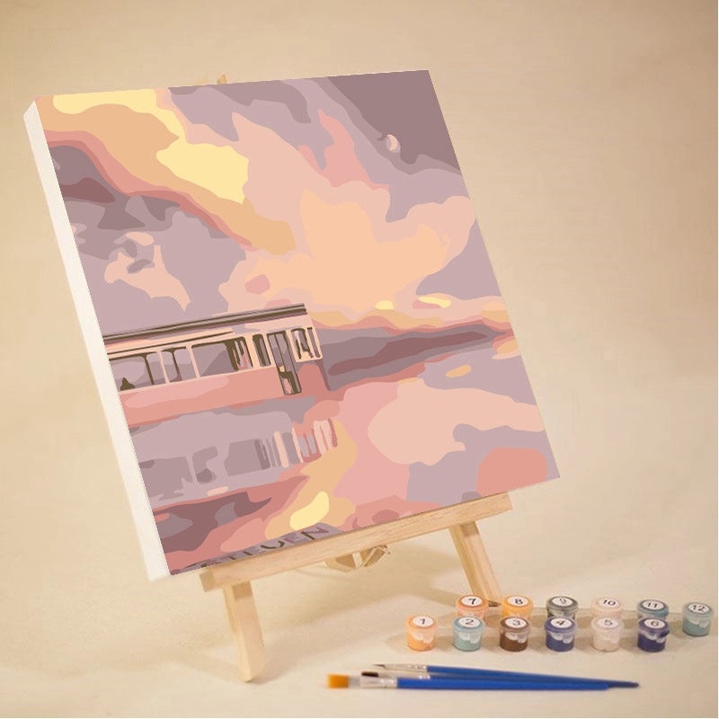 10-12 Color High Quality Pigment Set for DIY Digital Oil Painting Landscape | Painting Supplies