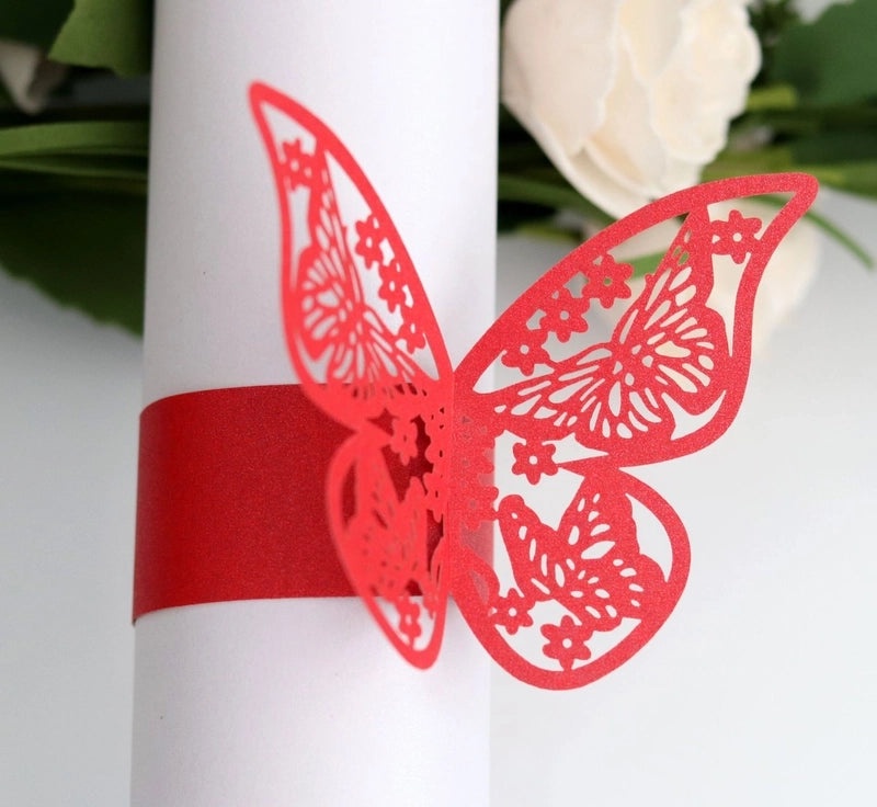 Retro Animal Butterfly Napkin Ring Synthetic Fibre 1 Pc|Home Decor Table Accessories
