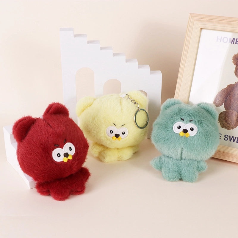 Cute Angry Chicken Plush Toy Keychain for Claw Machine | Plush Toys & Keychains