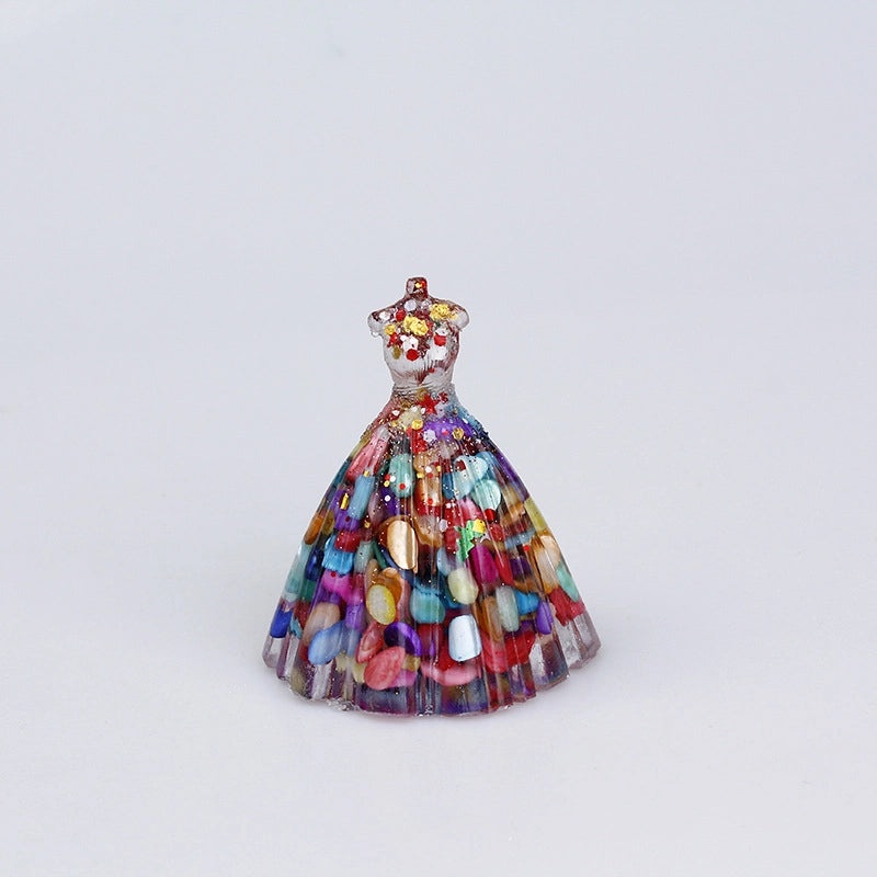 Romantic Minimalist Dress Resin Ornaments Elegant Synthetic Decorative Accessories|Home Decor Ornaments