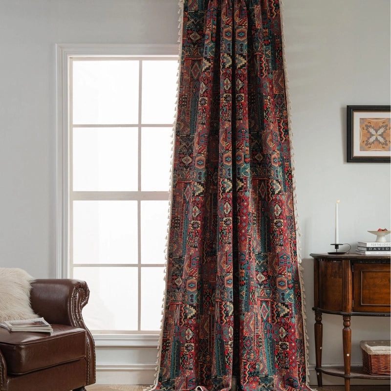 Stylish Printed Polyester Cotton Curtains for Window Decor|Home Decor Curtains