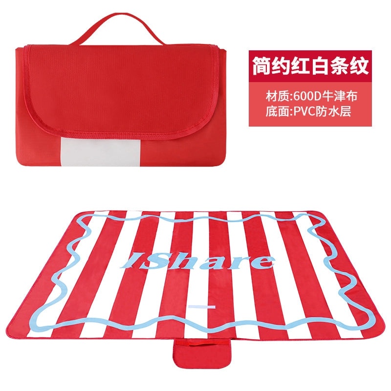 Waterproof Oxford Cloth Picnic Blanket in Solid Pastoral Colors | Outdoor Picnic Accessories