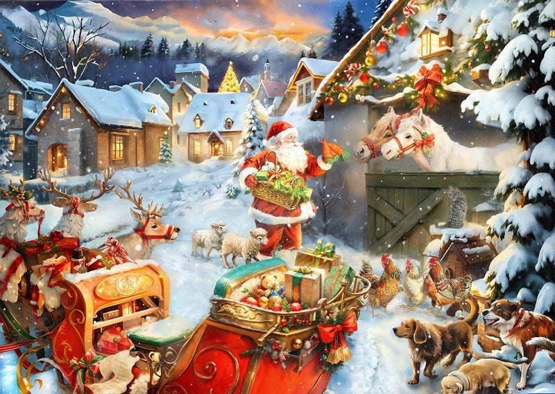 Christmas Geometric Paper Puzzle Toys for Toddlers Ages 3-6 | Kids Educational Toys