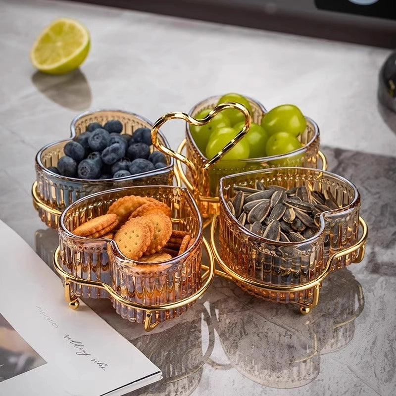 Heart Shaped Colored Glass Bowl Single Piece | Home Decor & Kitchenware