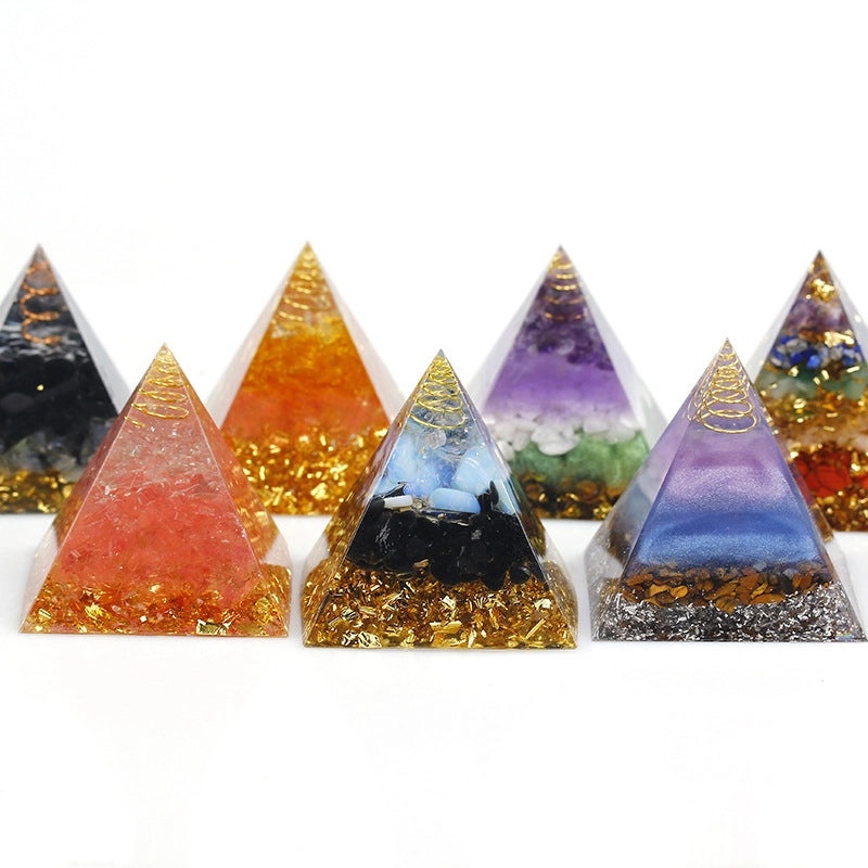 Minimalist Pyramid Resin Crystal Decoration for Home or Office | Home Decor