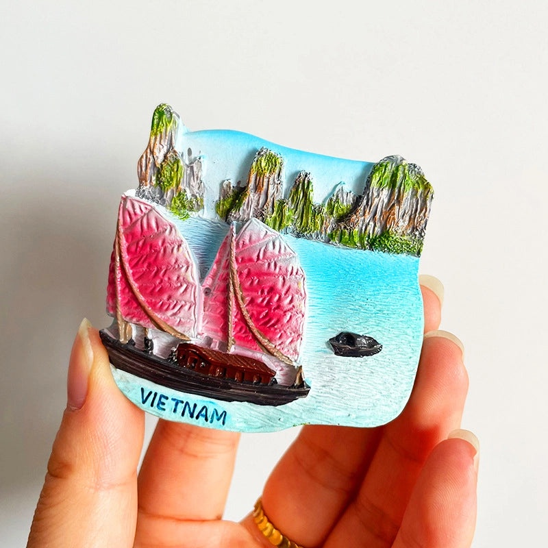 3D Travel Refrigerator Magnet Stickers Europe Cities Souvenirs Creative Tourist Gifts|Home Decor & Magnets