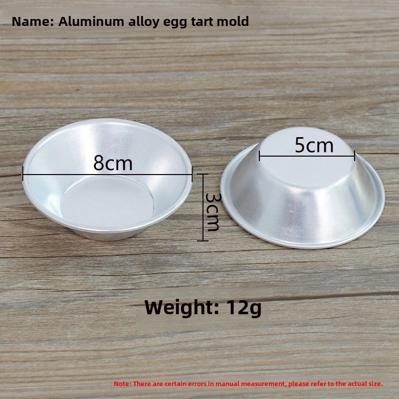 Disposable Aluminum Egg Tart Cups 100pcs | Bakeware & Baking Supplies