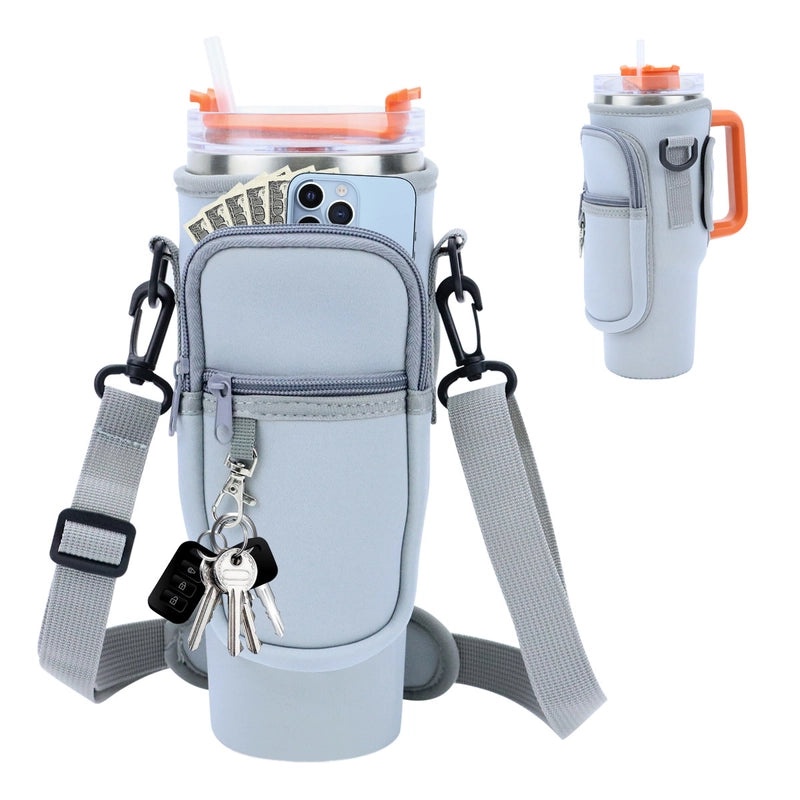 Casual Plain Fabric Coffee Cup Sleeve Single Piece|Drinkware Accessories