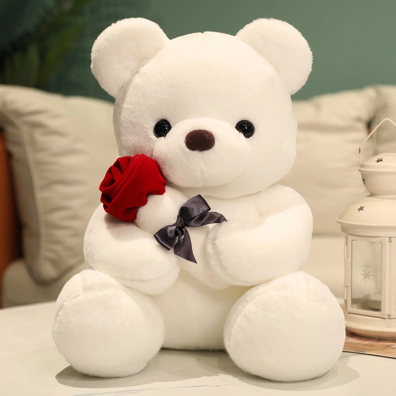 Cute Cartoon Rose Teddy Bear Plush Toy for Girls Valentine's Day Gift | Gifts & Plush Toys