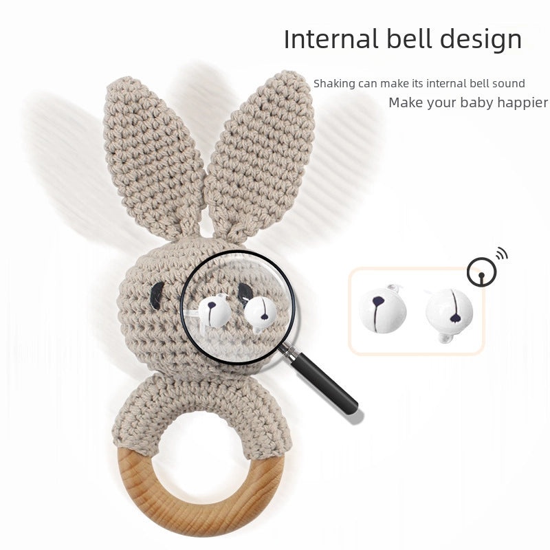 Baby Crochet Animal Rattle Soft Knitted Cartoon Doll Teething Toy for Infant Comfort|Baby Toys & Teethers