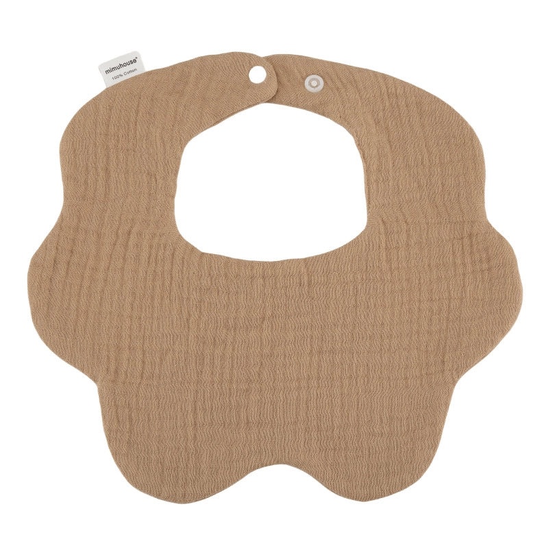 360 Degree Petal Shape Baby Bib Soft Cotton Newborn Saliva Towel Adjustable Infant Drool Bib|Baby Accessories
