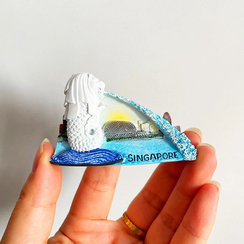 3D Travel Refrigerator Magnet Stickers Europe Cities Souvenirs Creative Tourist Gifts|Home Decor & Magnets