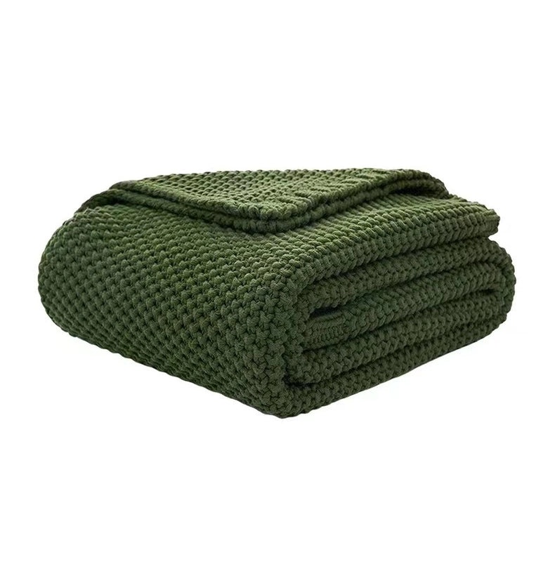 Nordic Tassel Knit Wool Blanket for Office and Sofa | Home & Living Blankets