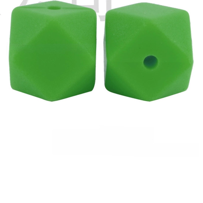 17mm Silicone Octagonal Beads for Pacifier Chains DIY Accessories | Baby & Mom Essentials