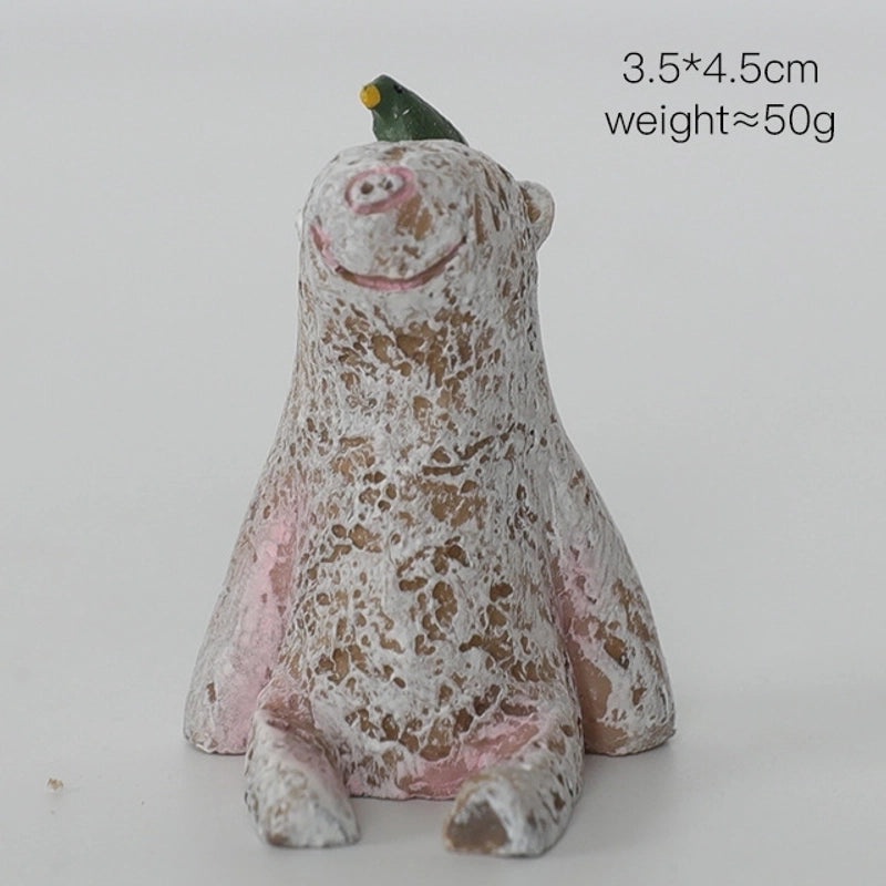 Adorable Cartoon Resin Figurines Decorative Artificial Ornaments for Home|Home Decor