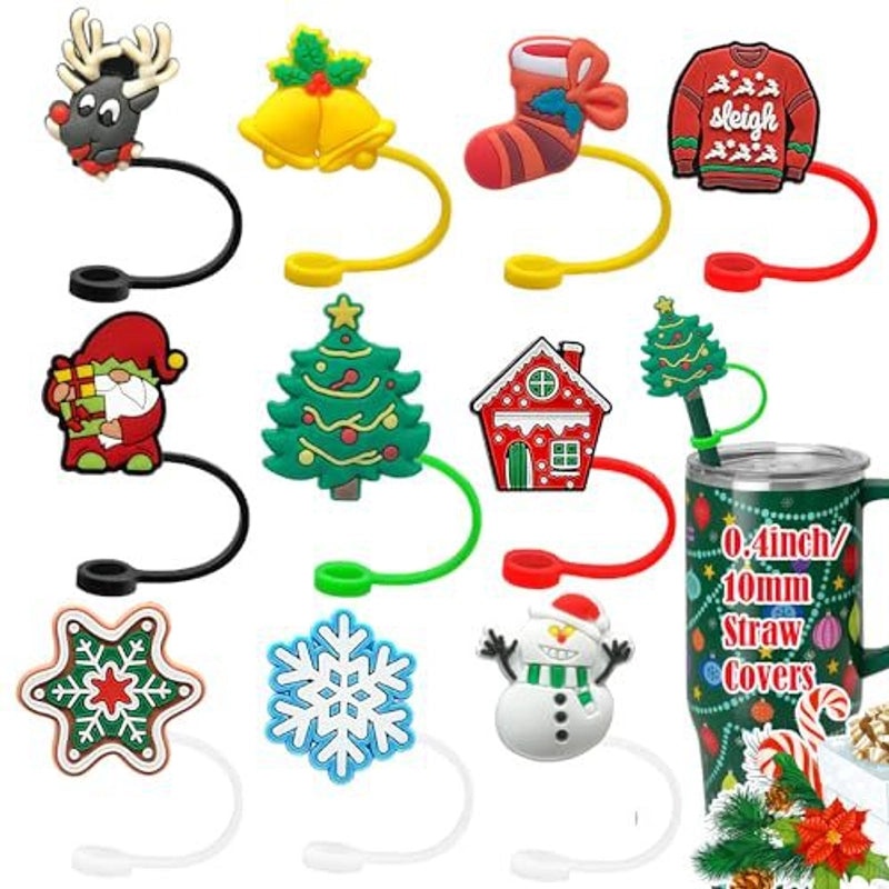 Adorable Devil Eye Star Silica Gel Straw Cap Set | Drinkware Accessories