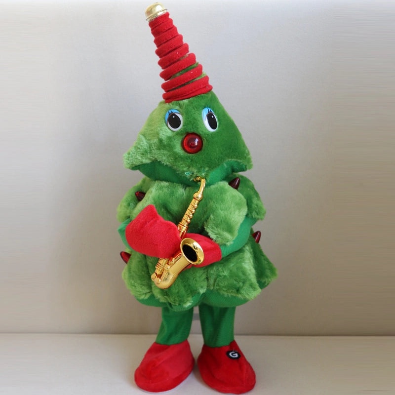 Christmas Tree Singing Dancing Elk Plush Toy for Elderly|Holiday Gifts & Plush Toys