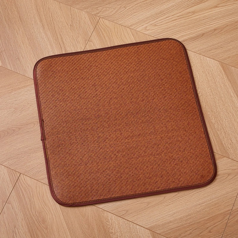 Summer Ice Silk Breathable Rattan Chair Cushion Horseshoe Shape for Office Student Use|Home & Garden > Furniture Accessories